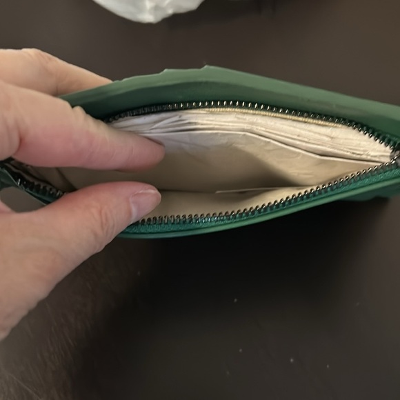 Free People Suns Out Crossbody Purse Pouch Leather Golf Green Concert NEW - Picture 8 of 11